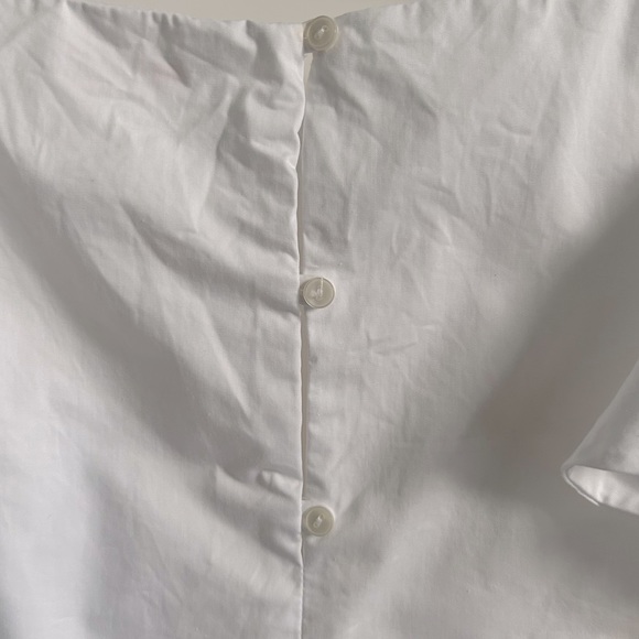 Zara White Poplin Top - Picture 4 of 5